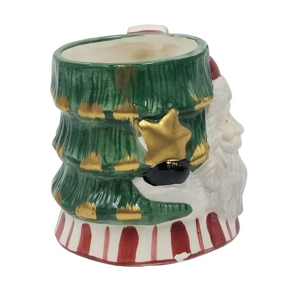 Vintage Teacher Gift White Elephant Christmas Happy Holidays Santa Mug - Picture 2 of 6